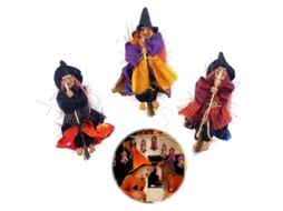 3pcs Boneca Bruxa Nova Line decorativa para suspensão, Halloween exterior