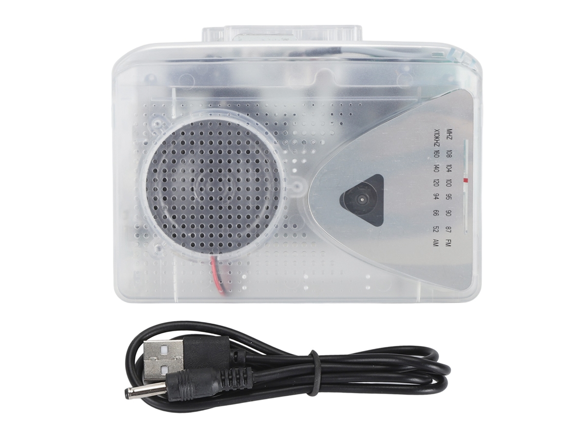 Aetheria conversor de Cassete para Mp3 Portátil Reprodutor Gravador Rádio Fm/am com Jack 3.5mm