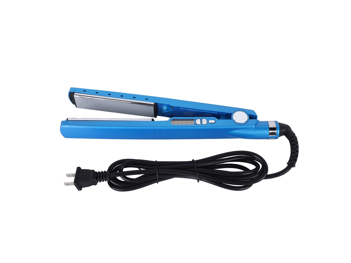 Prancha De Alisar Cabelo Ajustável 5 Marchas Aquecimento Rápido Portátil Ferro De Estilo De Cabelo - Azul