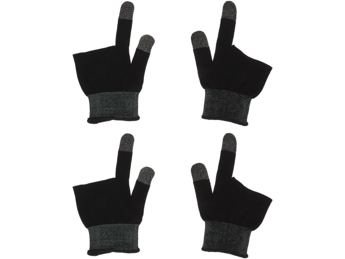 Lurelia Luvas Gaming Para Ecrã Tátil Fibra De Carbono, Antiderrapante, Antitranspirante, Alta Sensibilidade, Sensível Ao Toque, E Ecrãs Táteis
