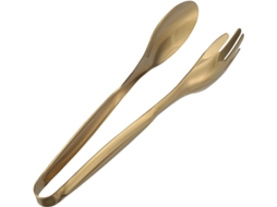 Pinça Para Churrasco Showeroro Em Aço Inoxidável Resistente Ao Calor Com Cabo Ergonômico, Acabamento Dourado, Para