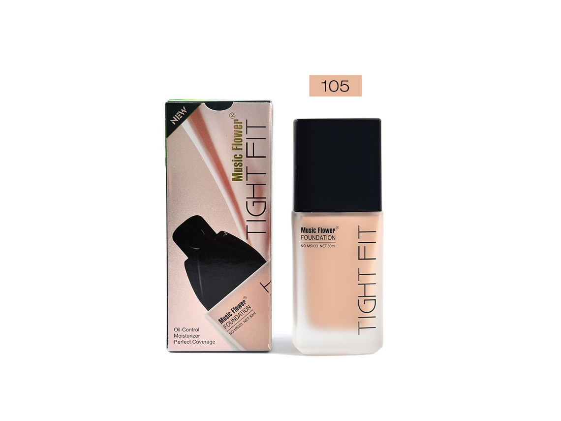 Base Líquida De Maquiagem Waterproof 30ml Cor 4 Com Efeito De Clareamento E Protetor Solar