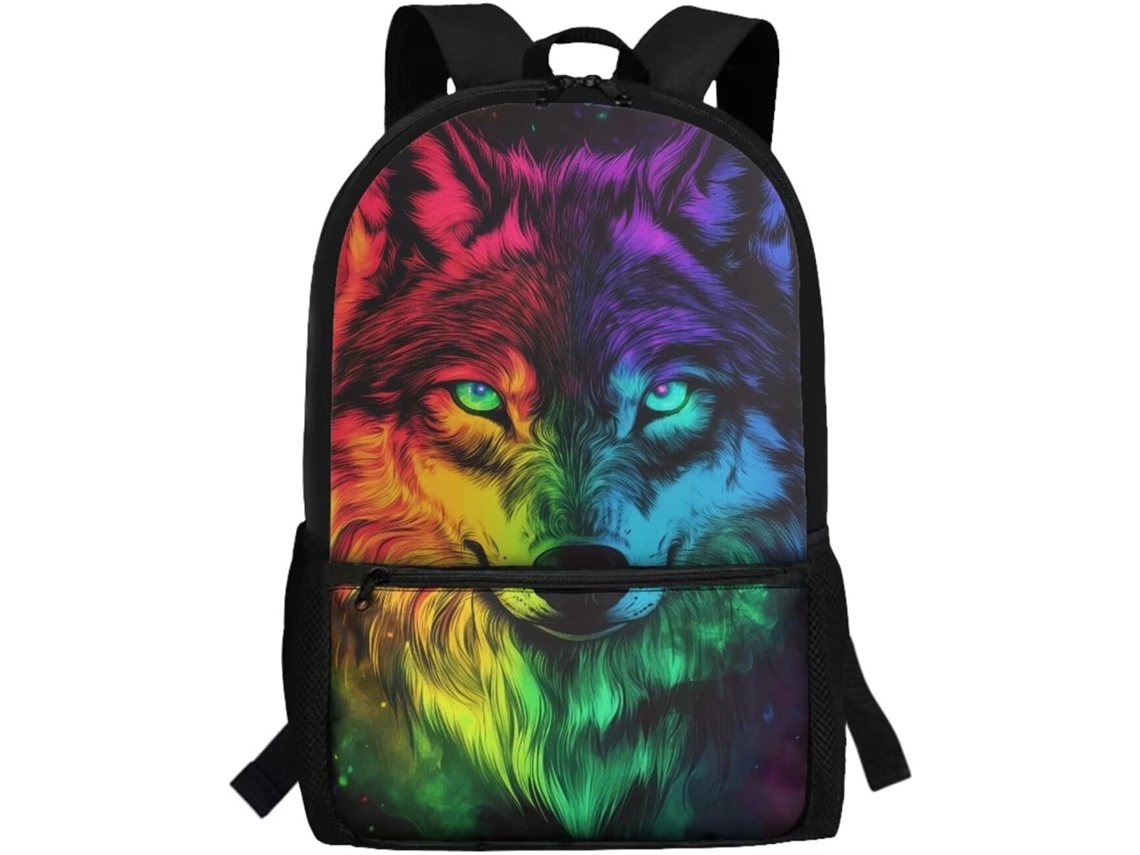 Mochila Escolar Infantil De 43,2 Cm, Grande Capacidade, Casual Para Viagens Com Alça Ajustável.