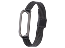 Rebe-banda De Metal Para Xiaomi Mi Band 6 Pulseira De Aço Para Relógio Inteligente