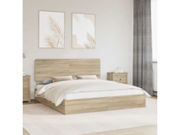 Vidaxl Cama Com Armazenamento Com Gaveta Carvalho Sonoma 180 X 200 Cm
