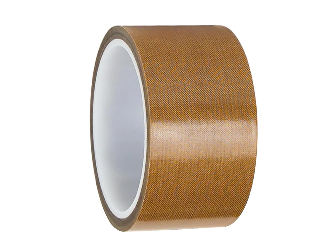 Fita adesiva resistente ao calor para embalagens, ideal para altas temperaturas.
