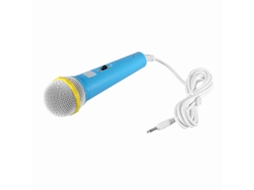 Microfone Infantil Para Crianças Com Música Vídeo E Contos Para Festas (azul)