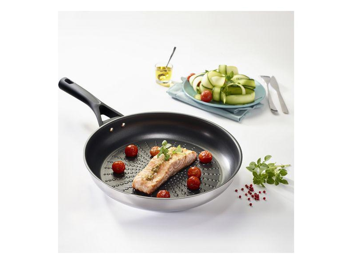 Frigideira Antiaderente Pyrex Expert Aço Inoxidável 30 Cm