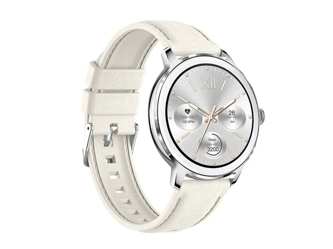 Smartwatch Amoled 1.32 Tecido Grande, Vários Modos de Exercício, Ip67 À Prova Dágua Bestvite (branco)