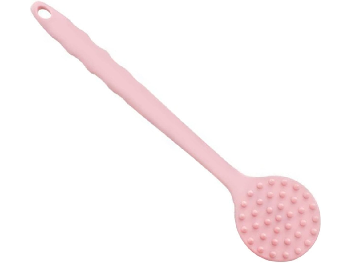 Lurelia Acessório De Duche Com Escova De Silicone Para Banho, Cabo Longo, Pega Ergonómica E Massagem Suave, Uso Diário Leve
