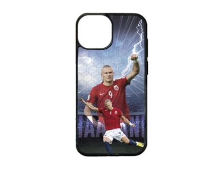 Capa Oficial Protetor para iPhone 15 PHONECASES3D Pele Sintética Preto
