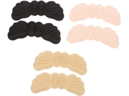 Protetores De Salto Alto Femininos, 3-pares, Antifricção, Antiderrapantes, Espuma Respirável, Rosa Preto, Couro, Uso