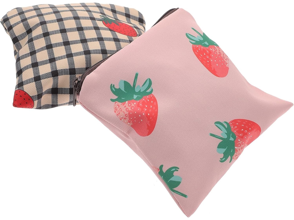 Conjunto De 2 Peças Para Absorventes Menstruais, Lavável, Com Nécessaire