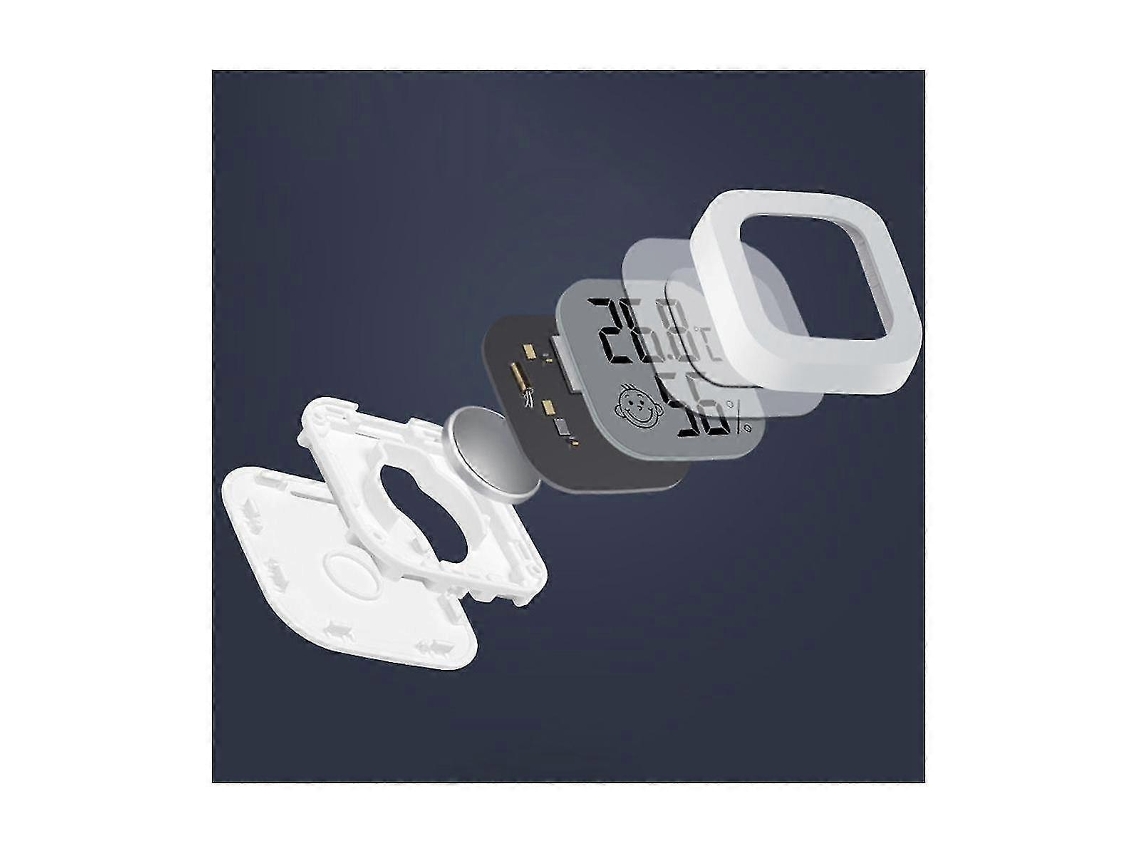 Conjunto De 6 Mini Termômetros E Higrômetros Digitais Para Ambientes Internos Com Visor Lcd E Sensor De Temperatura. Nostalgia88