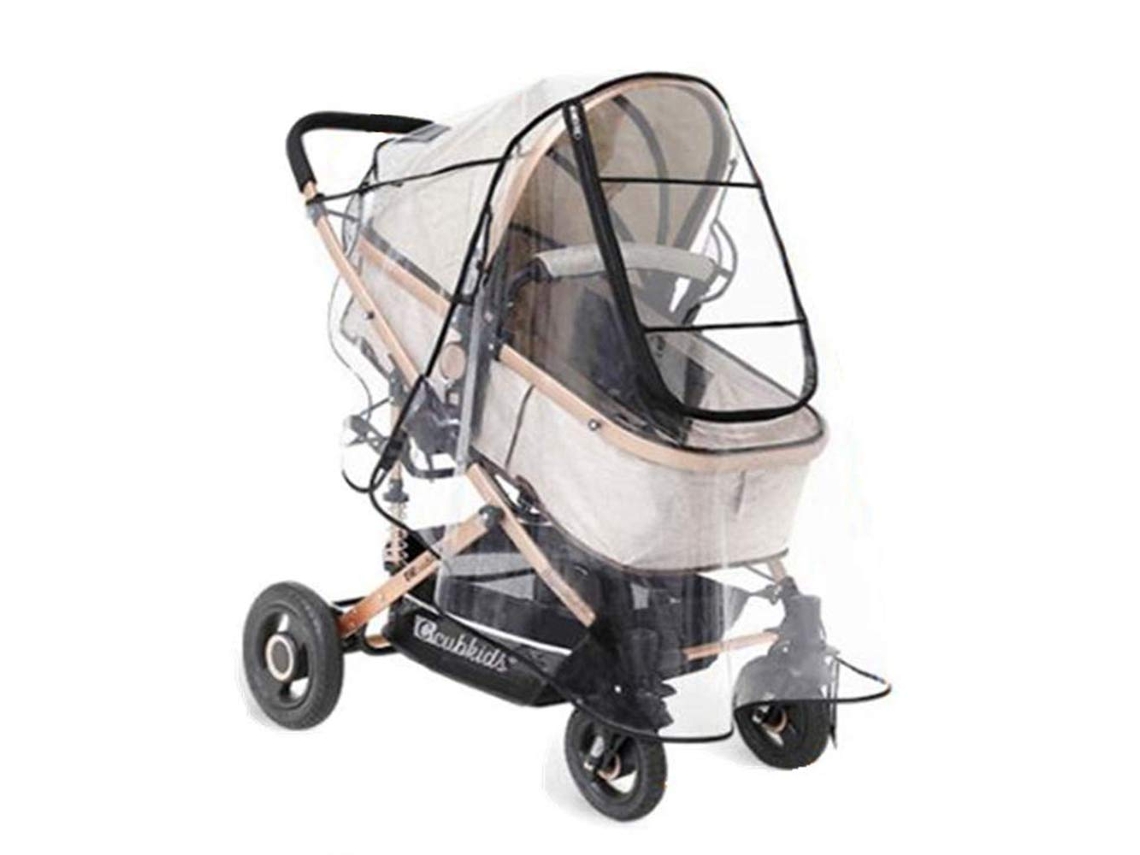 Capa de Chuva Universal para Carrinho de Bebê, Transparente AQUAFORGE