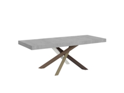 Mesa de Jantar Extensível 90X160/264 Cm Volantis Premium Cimento Quadro 4/C ITAMOBY