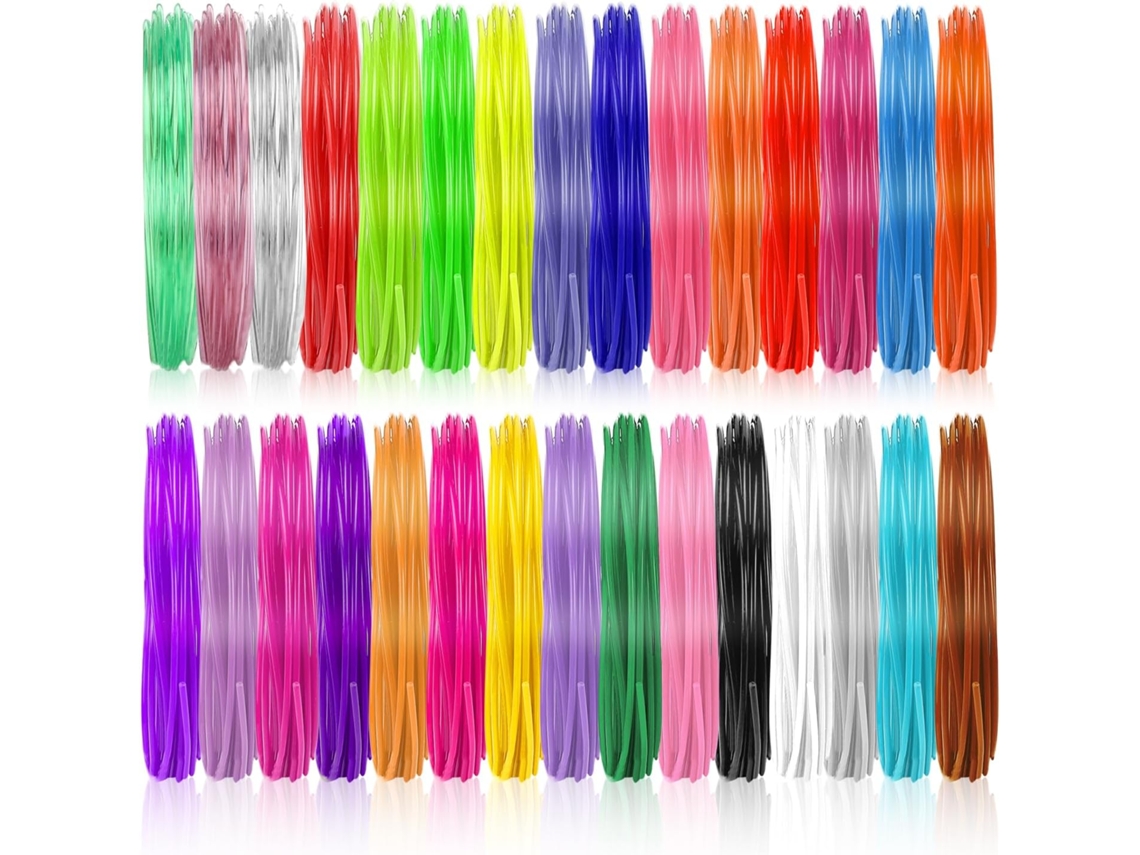 Filamento Para Caneta 3d, Pla, Total De 150 M, 30 Cores, Refil De 5 M E 1,75 Mm, Adequado Para Canetas De Impressão 3d
