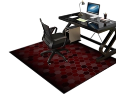 Tapete Protetor Cadeira Antiderrapante 90 X 120 Cm Piso Chão Escritório, Gamer,