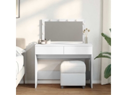 Vidaxl Toucador Com Leds 100x40x120 Cm Branco