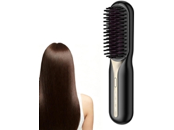 Escova Alisadora De Cabelo – Ferramenta De Modelagem Sem Fio E Recarregável 4,3 X 3