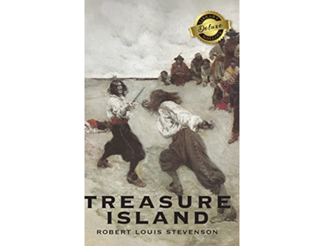 Livro Treasure Island Deluxe Library Edition Illustrated de Robert Louis Stevenson (Inglês)