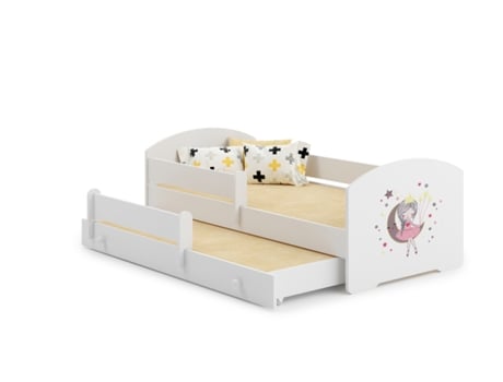 Cama dupla 160 x 80 com colchões e estrados incluídos Kobi Luk Sleeping Princess