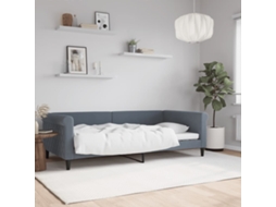 Vidaxl Sofá-cama 100x200 Cm Veludo Cinzento-escuro