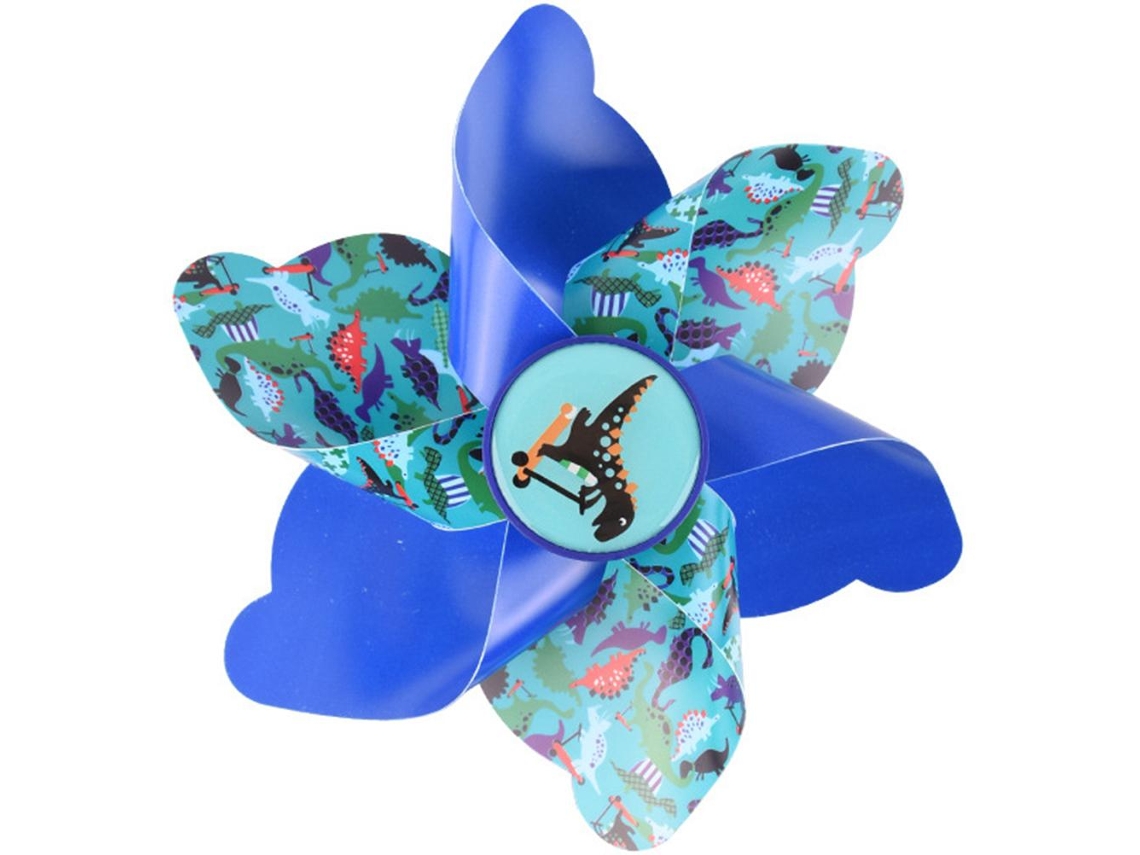 Pinwheel Floral Mali para Bicicleta e Patinete Infantil com Vela de Plástico