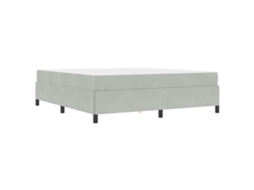 Conjunto 1 Estrutura Da Cama Vidaxl Cinzento-claro Tecido (180 X 200 Cm)