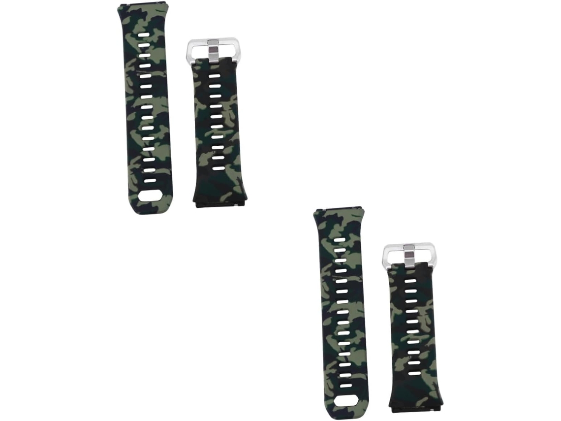 2 Pulseiras De Silicone Para Smartwatch, Com Estampa Moderna E