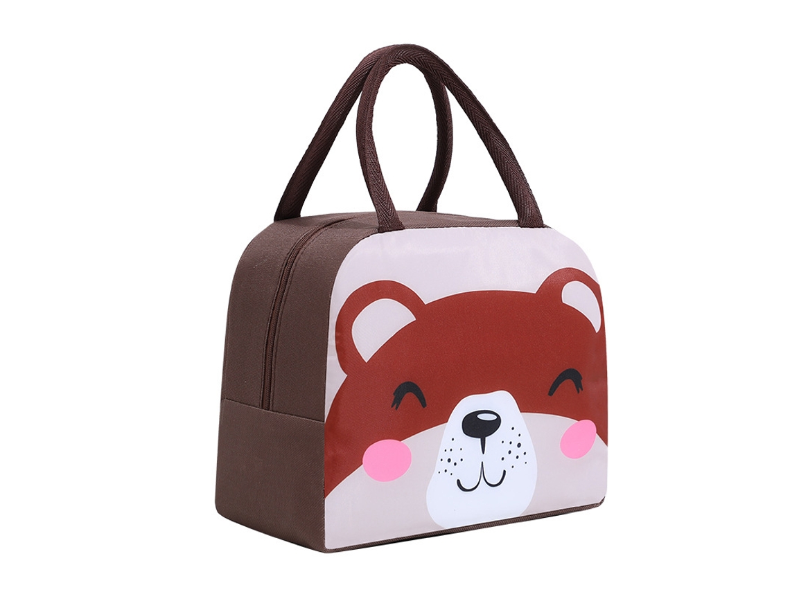 Lancheira Infantil Com Estampa De Urso, À Prova De Umidade E Com Isolamento Térmico.