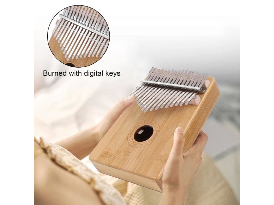 Piano de 17 Teclas 17 Teclas Kalimba Thumb Piano Kit Hardware Instrumento Musical Phyllostachys Pubescens