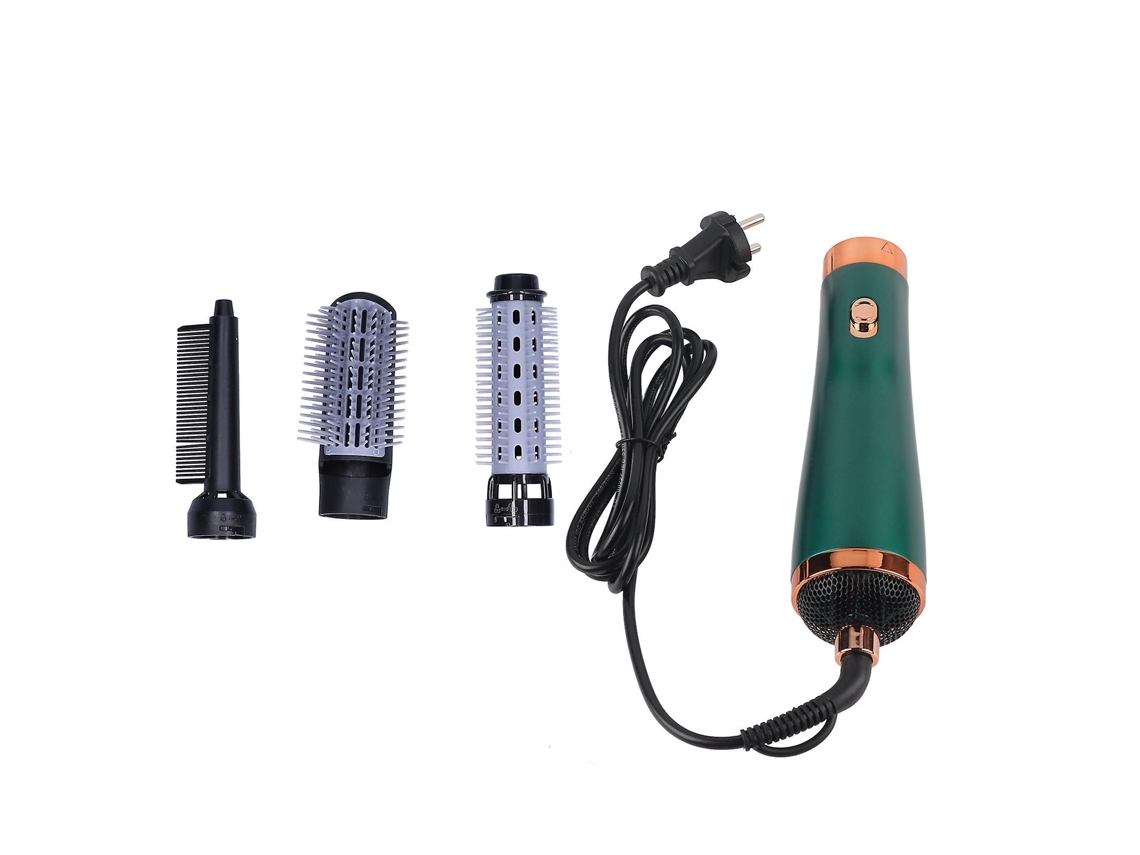 Secador De Cabelo 2 Em 1 Com Pente, Três Velocidades, Ideal Para Casa E Viagens, Na Cor Verde.