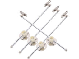Conjunto De 4 Suporte Para Abas Com Suave E Base Redonda Em Ferro Alta