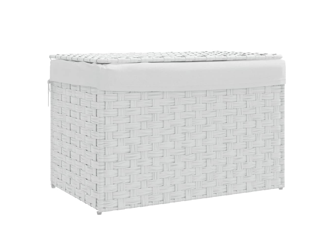 Laundry Basket, Laundry Baskets Vidaxl Branco Rattan / Vime (n/a)
