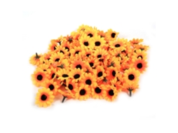 Lurelia Flor Artificial Em Plástico E Tecido, 1, 57 Polegadas, Amarelo, Para Festas