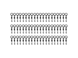 Conector Giratório com Gancho para Pesca de Carpa 60pcs