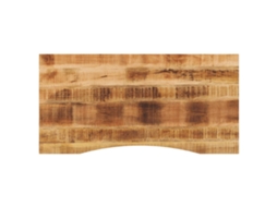 Vidaxl Tampo De Mesa Com Curva 140x60x2,5 Cm Mangueira Áspera Maciça