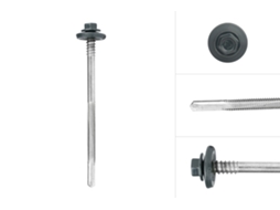 Parafusos para Painéis Sanduíche Galvanizados Antracite 6 3 X 100 Mm Caixa de 100 Unidades WOVAR