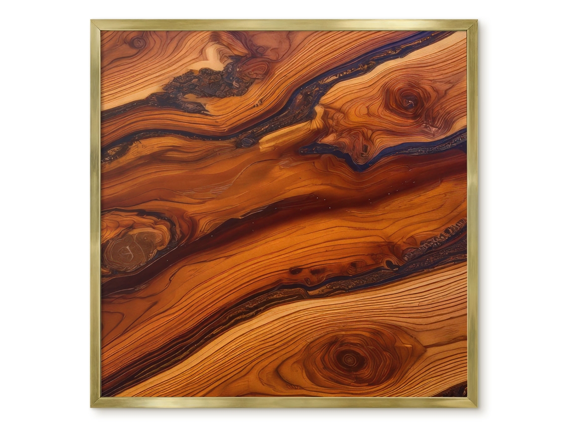 Quadro de parede magnético com painéis de madeira para escritório Espelharte (50x50 cm)