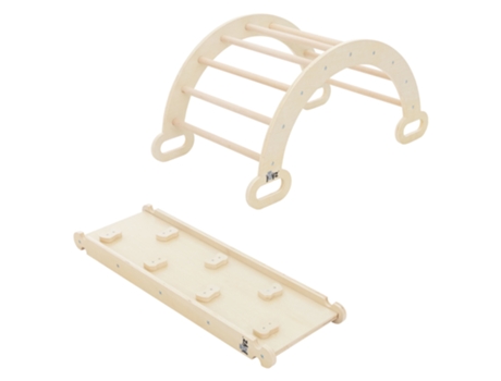 Arco Trepante Para Crianças 89X52X45,5 Cm Madeira Natural JOYZ