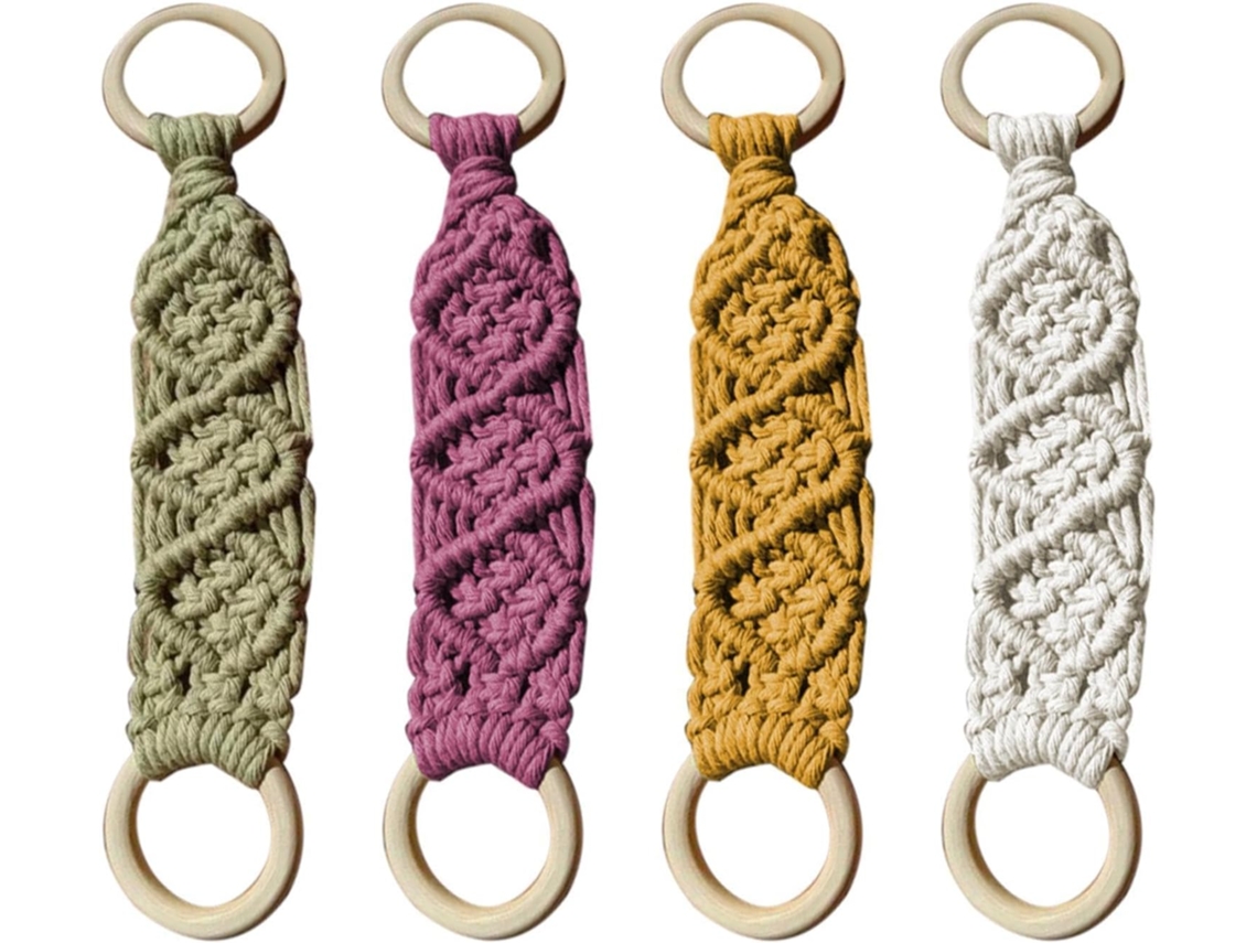 Porta-toalhas De Macramê Com Argola, Em Algodão, Estilo Boho,