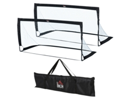 Conjunto 2 Balizas Futebol Portátil Com Bolsa Oxford Exterior