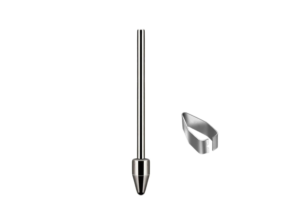 Metal Pontas De Reposição Caneta Stylus Para Samsung Galaxy Note 10/note10 Plus/note 20/note 20 Ultra, Com Removedor (prata) Spqment