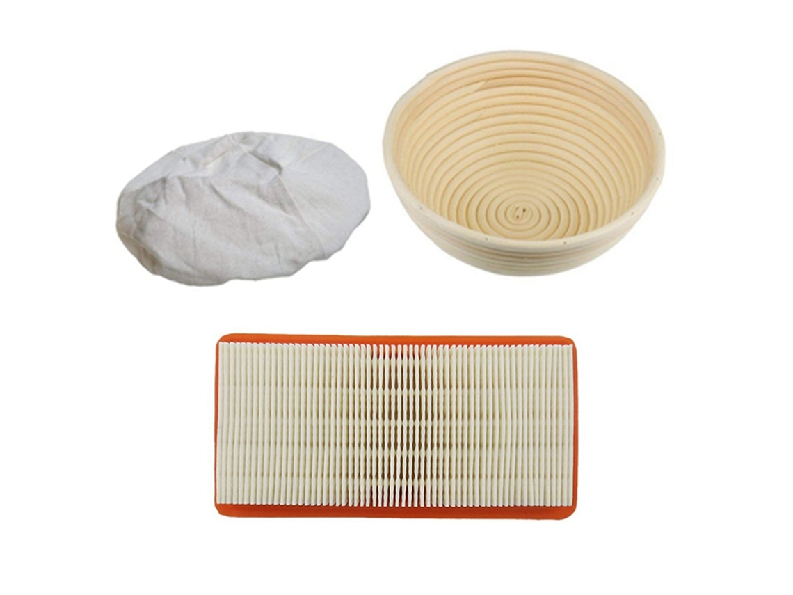 5 peças filtros hepa para karcher ds5500 6000 5600 5800 e 1 conjunto redondo banneton conjunto de cesta de impermeabilização