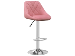 Banco de Bar Veludo Rosa MAISON EXCLUSIVE