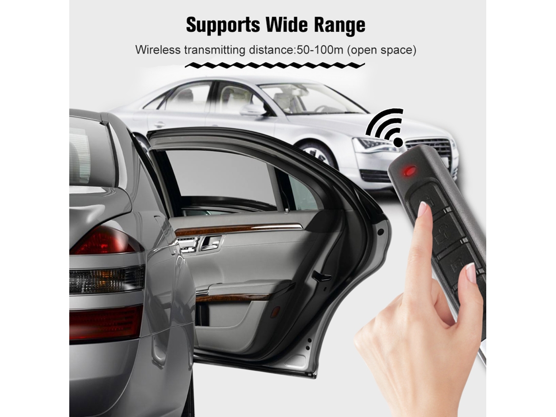 Laxiscreed Controle Remoto De Carro 433mhz, Sem Fio, 4 Botões, Compacto E Portátil