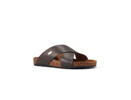 Chinelos de Mulher AUSTRALIA LUXE COLLECTIVE Beatrice Beva Pele Castanho (37)