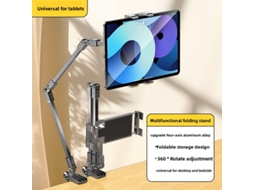 Suporte Totalmente Metálico Para Celular E Tablet, Ideal Para Transmissões Ao Vivo Em Desktops, Com Suporte Ajustável Para Ipad.