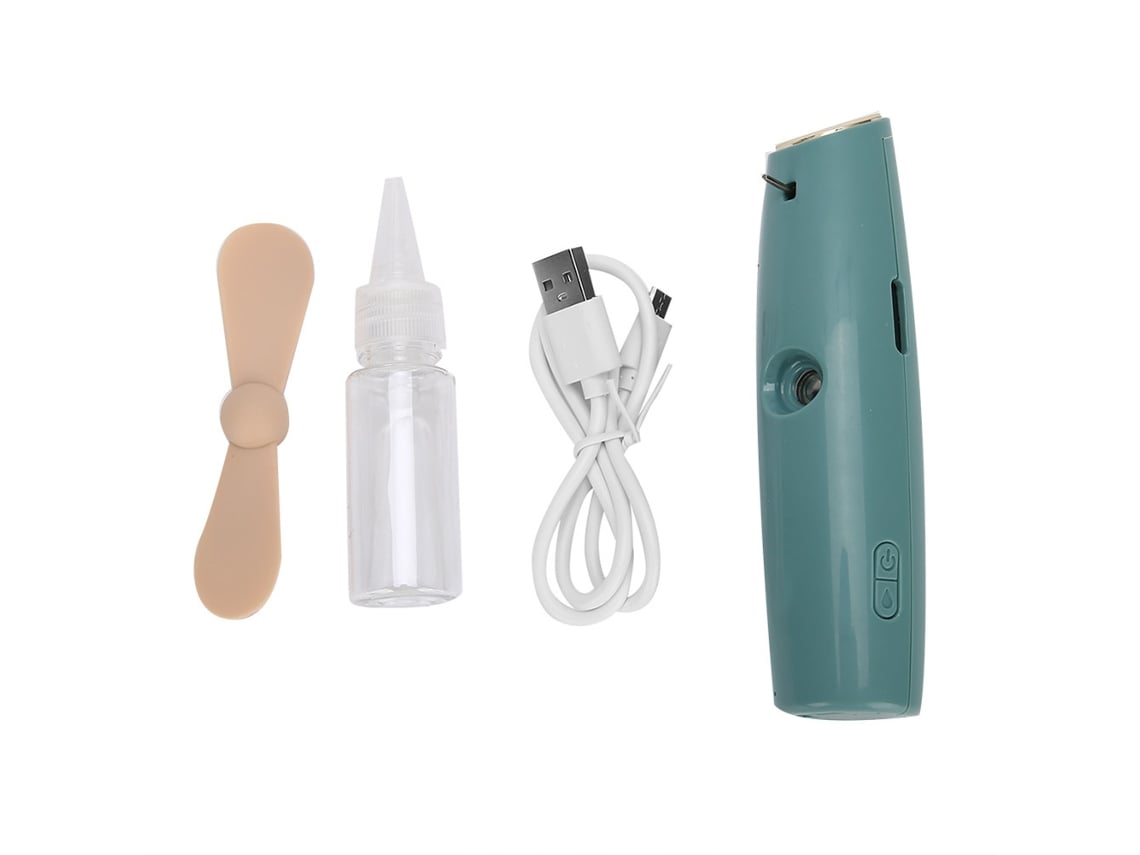 Atomizer Fan Mini Portable Handheld Rechargeable 10ml Green
